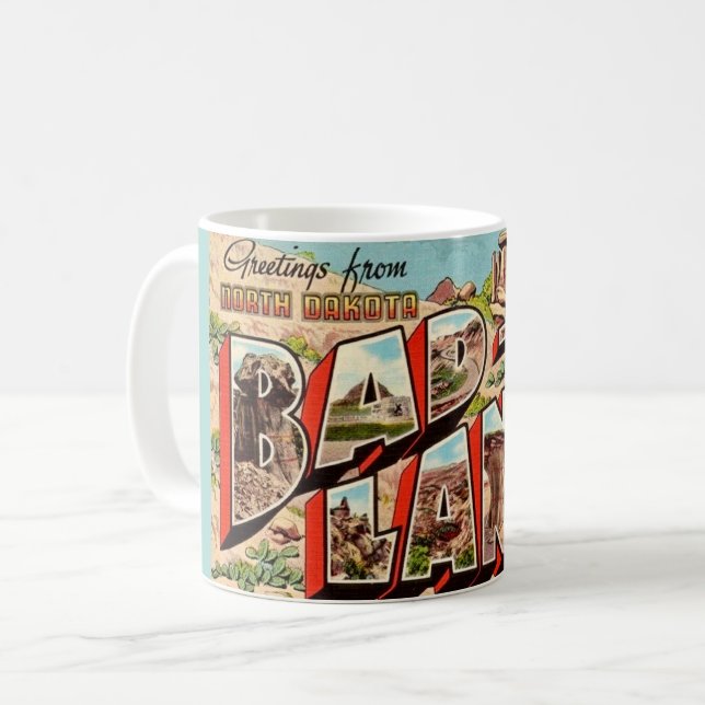 The Badlands Postcard Coffee Mug (Front Left)