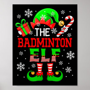 The Badminton Christmas Elf Matching Player Fan Fa Poster