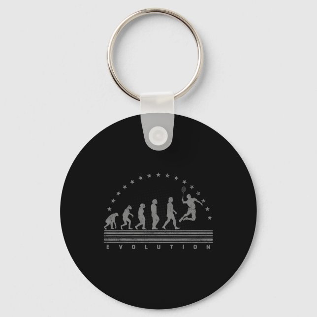The Badminton Evolutions Retro Shuttle Men's Badmi Key Ring (Front)