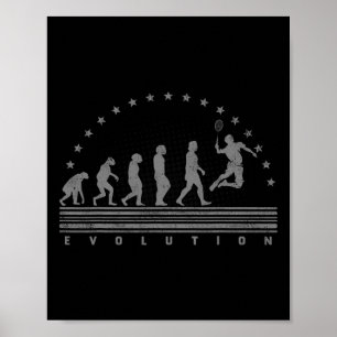 The Badminton Evolutions Retro Shuttle Men's Badmi Poster