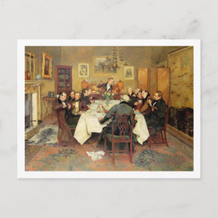 The Bagman's Toast 'Sweethearts and Wives'(oil on Postcard