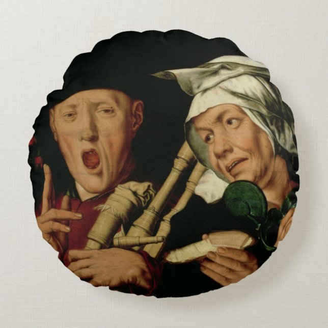 The Bagpiper Round Cushion (Front)