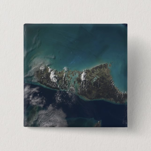 The Bahamas' Andros Island 15 Cm Square Badge (Front)