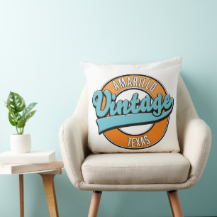 The Bahamas Backpacker World Traveller retro logo. Cushion