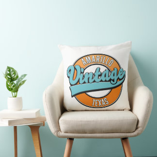 The Bahamas Backpacker World Traveller retro logo. Cushion