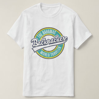 The Bahamas Backpacker World Traveller retro logo. T-Shirt