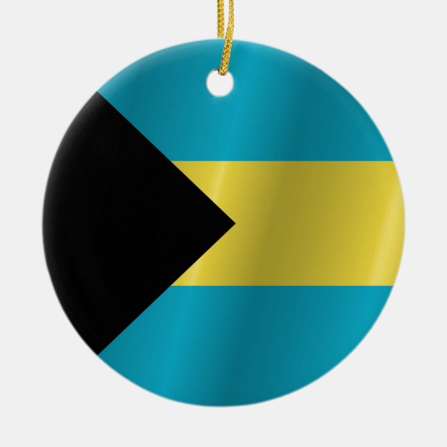 The Bahamas Ceramic Tree Decoration (Front)