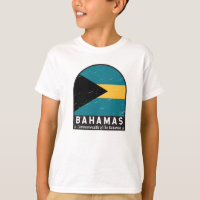 The Bahamas Flag Emblem Distressed Vintage