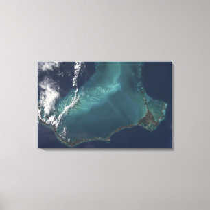 The Bahamas' lengthy narrow Eleuthra Island Canvas Print