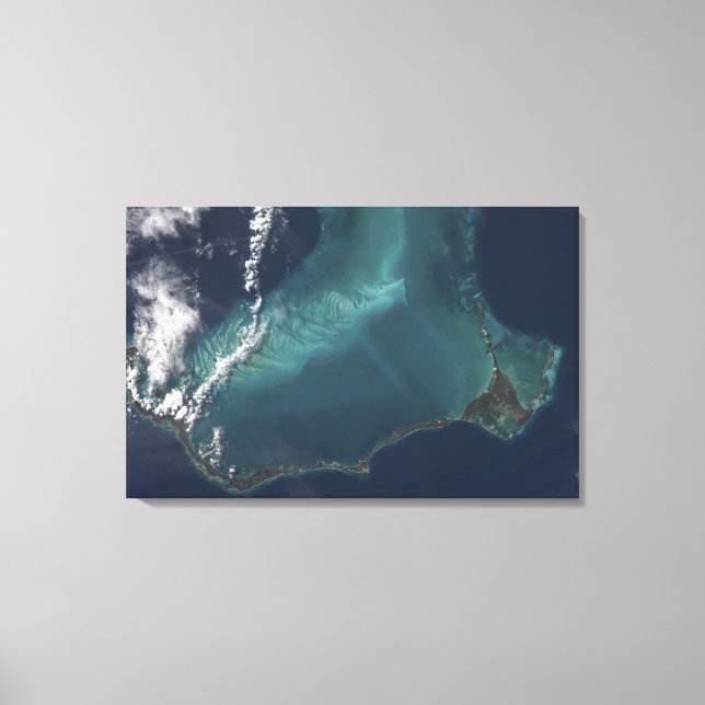 The Bahamas' lengthy narrow Eleuthra Island Canvas Print (Front)