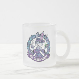 The Baked Bunny  Frosted Glass Coffee Mug