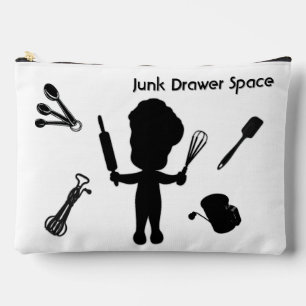The Baker Juggles His Utensils / Tools Add Text Accessory Pouch