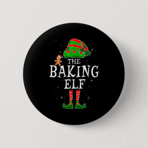 The Baking Elf Group Matching Family Christmas Coo 6 Cm Round Badge