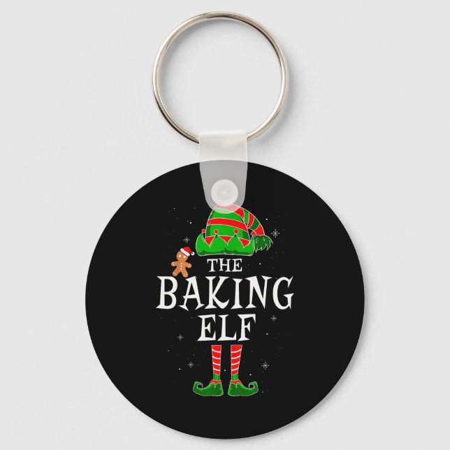 The Baking Elf Group Matching Family Christmas Coo Key Ring (Front)