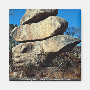 The Balancing Rocks, Harare, Zimbabwe rock formati Magnet