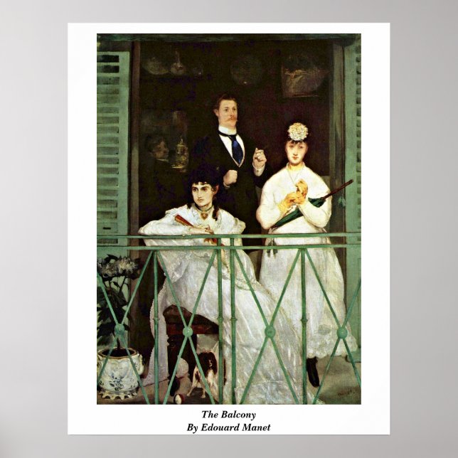 The Balcony By Edouard Manet Poster (Front)