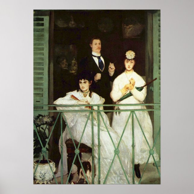 The Balcony - Edouard Manet Poster (Front)