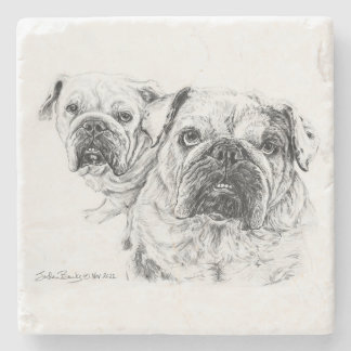 The Bald Divas Stone Coaster