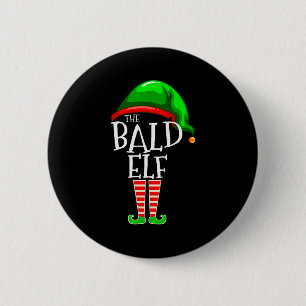 The Bald Elf Family Matching Group Christmas Gift 6 Cm Round Badge