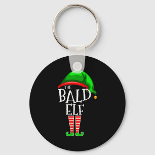 The Bald Elf Family Matching Group Christmas Gift Key Ring