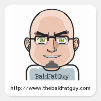 The Bald Fat Guy Stickers
