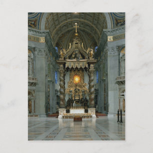 The Baldacchino, the high altar and the chair Postcard
