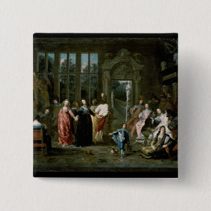 The Ball 15 Cm Square Badge