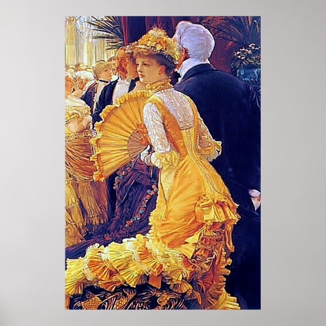 The Ball ~ James Tissot ~ Fine Art Canvas Print. Poster (Front)
