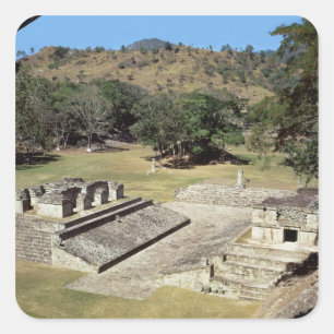 The Ballcourt in the Main Square, Classic Period Square Sticker