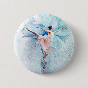 The Ballerina 6 Cm Round Badge