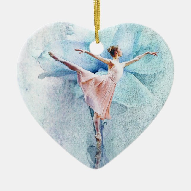 The Ballerina Ceramic Tree Decoration (Front)
