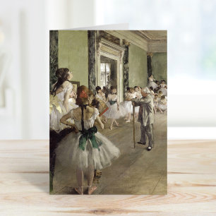 The Ballet Class   Edgar Degas Card