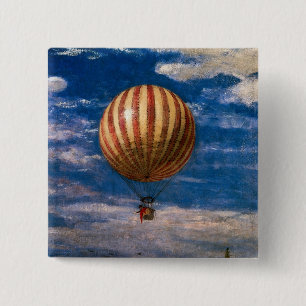 The Balloon, 1878 15 Cm Square Badge