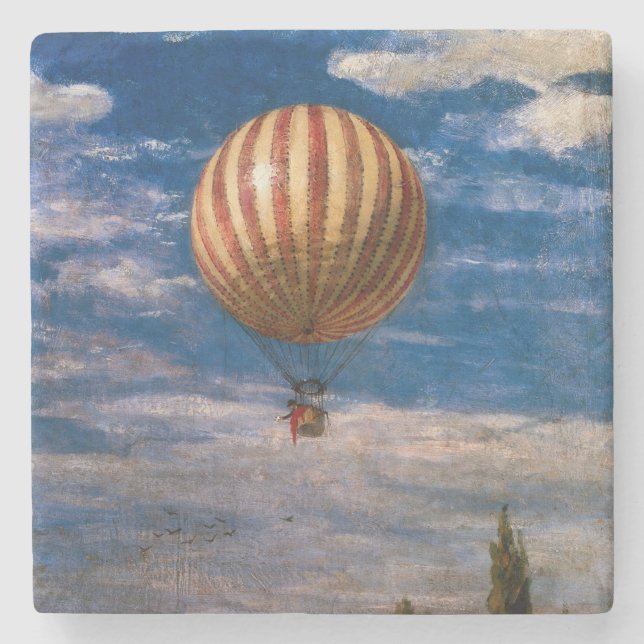 The Balloon, 1878 Stone Coaster (Front)
