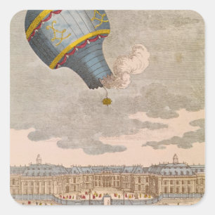 The Ballooning Experiment at the Chateau Square Sticker