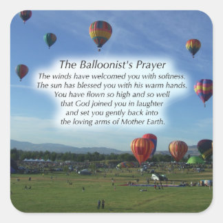 The Balloonist's Prayer Stickers