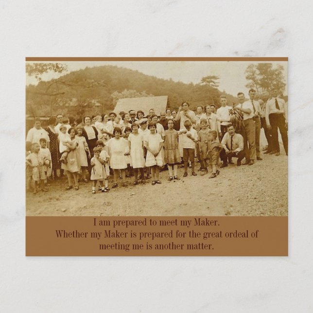 The Banana Bunch: 1930s Camp Meeting Postcard (Front)