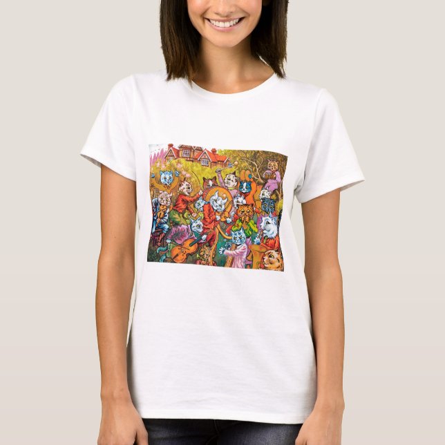 The Band Plays, Louis Wain T-Shirt (Front)
