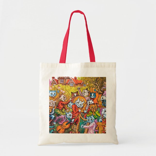 The Band Plays, Louis Wain Tote Bag (Front)