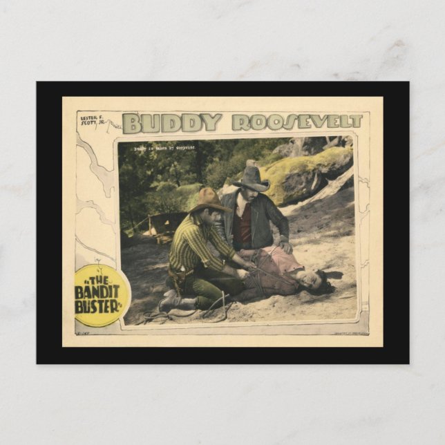 The Bandit Buster 1926 Vintage Silent Movie Poster Postcard (Front)