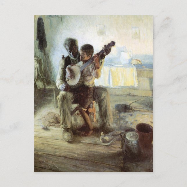 The Banjo Lesson Postcard (Front)