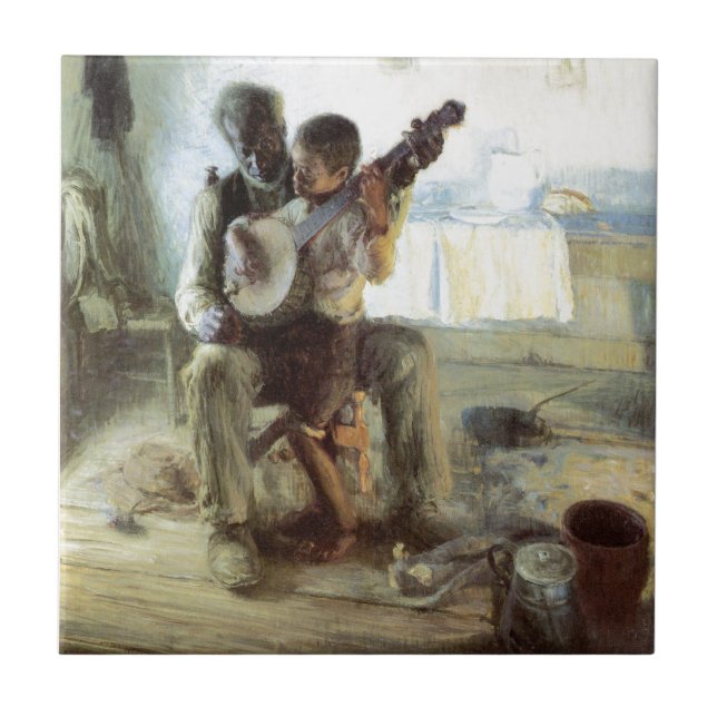 The Banjo Lesson Tile (Front)