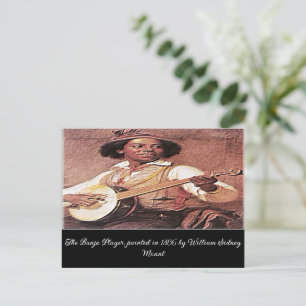 "The Banjo Player" Postcard