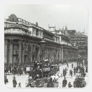 The Bank of England decorated for Queen Square Sticker
