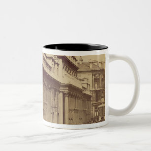 The Bank of England, London, c.1880 (sepia photo) Two-Tone Coffee Mug