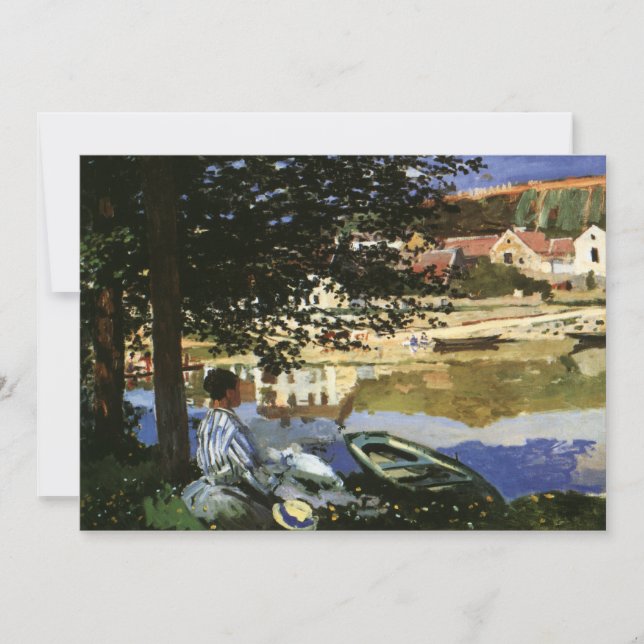 The Bank of the Seine, Bennecourt by Claude Monet (Front)