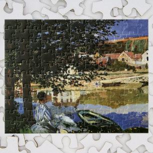 The Bank of the Seine, Bennecourt by Claude Monet Jigsaw Puzzle