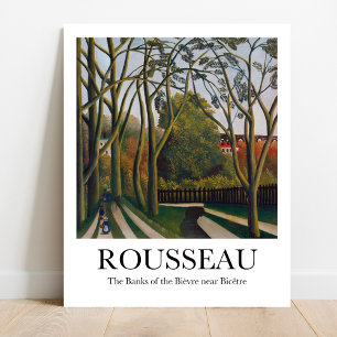 The Banks of the Bièvre near Bicêtre by Rousseau Poster