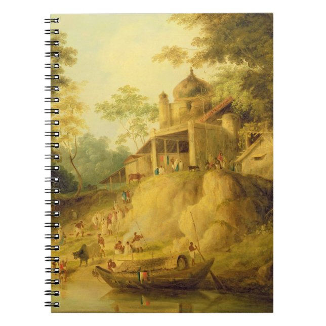 The Banks of the Ganges, c.1820-30 (oil on canvas) Notebook (Front)