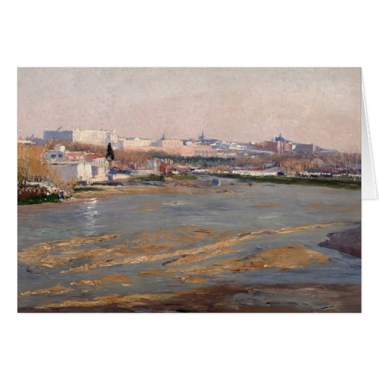 The Banks of the River Manzanares, 1912 (oil on ca Card
